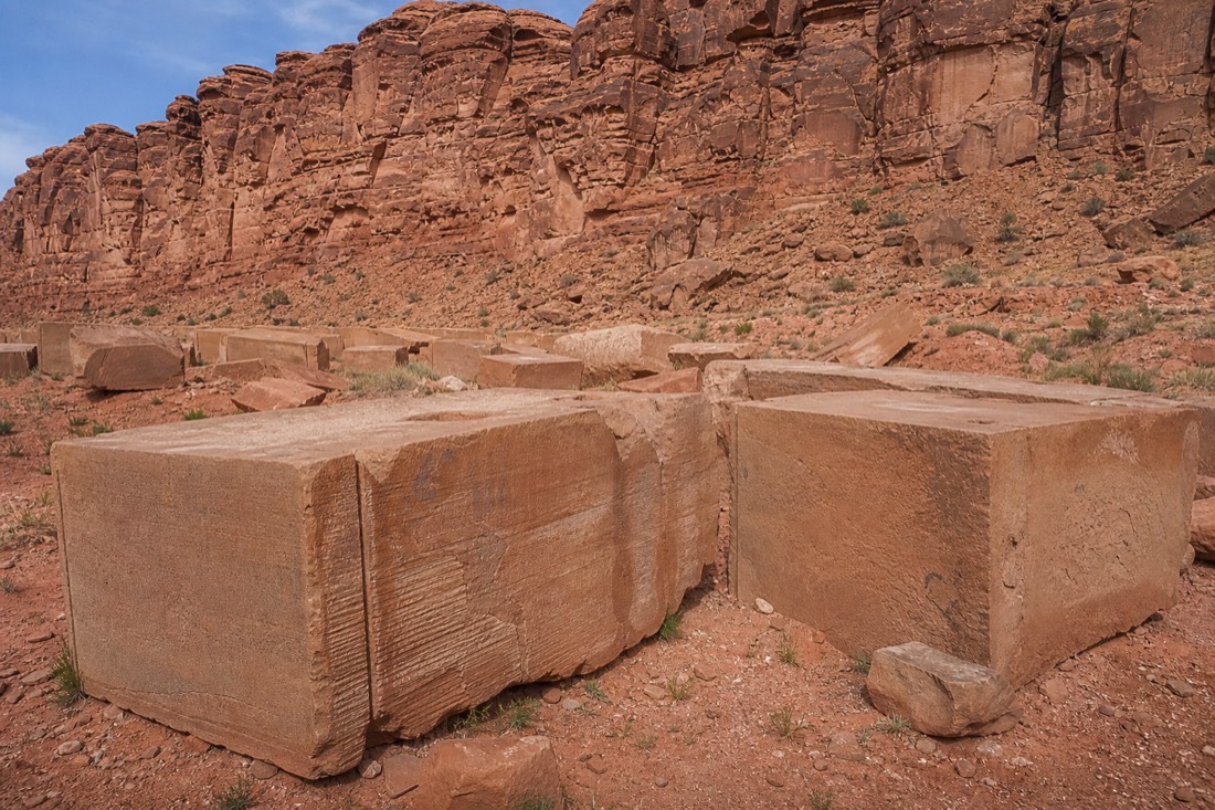 The historic Sandstone Quarry site along the Scenic Drive